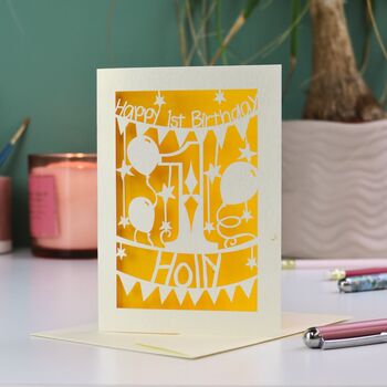 Personalised First Birthday Card, 8 of 8