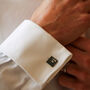 Sterling Silver Personalised Initial Cufflinks, thumbnail 10 of 12