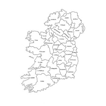 Personalised Map Of Ireland Print, 7 of 7