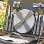 Four Person Grey Tweed Picnic Hamper, thumbnail 3 of 4