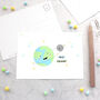 Hey Friend! Planet Earth Happy Mail Postcard, thumbnail 1 of 5