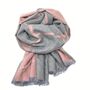 Cashmere Blend Check Reversible Blanket Scarf, thumbnail 10 of 11