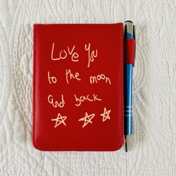 Leather Notebook Engraved With Child's Drawing, 4 of 6