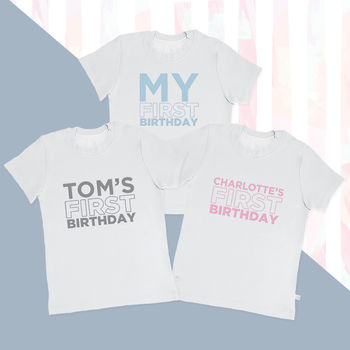 My First Birthday T Shirt Personalised, 5 of 11