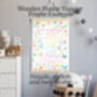 Floral Alphabet Letter Print For Girls Bedroom, thumbnail 3 of 5