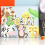 Personalised Jungle Pastel Name Canvas, thumbnail 10 of 12