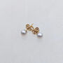 Mini Luna Stud Earrings, thumbnail 2 of 2