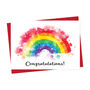 Rainbow Congratulations Card, thumbnail 2 of 2