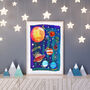 Space Planets Kids Print, thumbnail 3 of 9