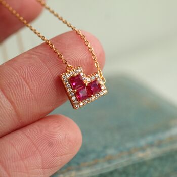 Valentine Heart Jewel Necklace, 2 of 9