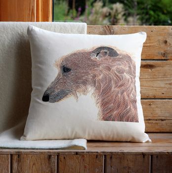 Lurcher Cushion Cover, 2 of 3