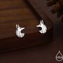 Sterling Silver Anubis Jackal Stud Earrings, thumbnail 1 of 12