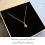 Gold Filled Necklace With Round Swarovski Birthstone, thumbnail 6 of 8