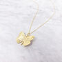 18ct Gold Plated Dainty Butterfly Charm Necklace, thumbnail 2 of 5