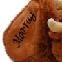 Personalised Longhorn Highland Cow Slipper Booties, thumbnail 2 of 10