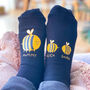 Personalised Family Bee Socks, thumbnail 1 of 3