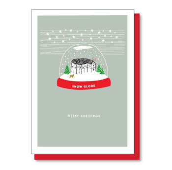 Shakespeare's Globe Theatre, Snow Globe, London Christmas Pun Card, 8 of 8