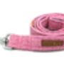 Light Pink Harris Tweed Dog Collar, thumbnail 2 of 3