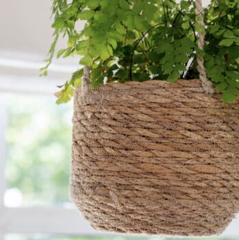 Seagrass Woven Hanging Planter, 2 of 3