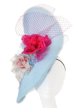 Large Wedding And Races Hat 'Madame Butterfly', 8 of 10