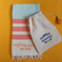 Personalised Cotton Larger Towel, Sofa Throw, thumbnail 1 of 12