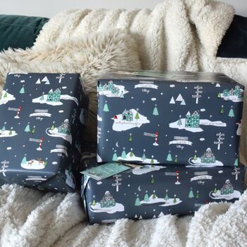 North Pole Christmas Wrapping Paper, 5 of 12