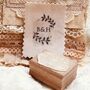 Couple Initials Floral Personalised Rubber Stamp, thumbnail 1 of 5