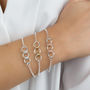 Sterling Silver Bracelet, Silver Or Gold Plated Links, thumbnail 1 of 4