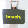 Really Big Beach Bag Olive Green, thumbnail 3 of 5