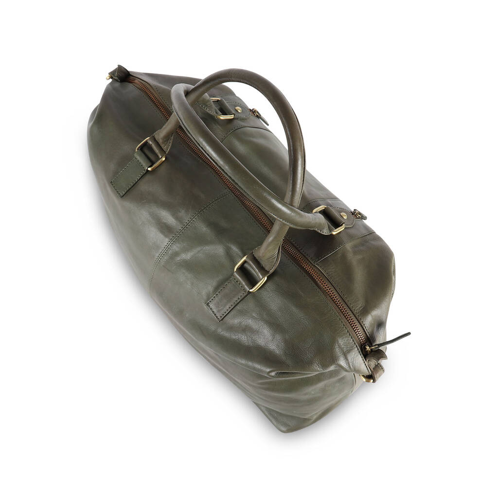 weekend holdall leather