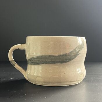 Abstract Splash Medium 300ml Coffee Mug In Cream, Black Or Turquoise, 6 of 12
