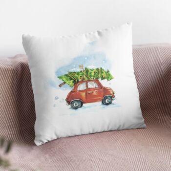 Driving Home For Christmas Car Cushion, 4 of 6