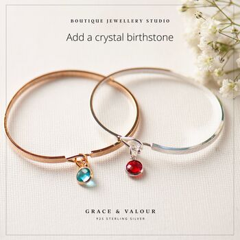 Keep Moving Forward Slim Brass Bangle, Encouragement Gift For Her, 6 of 12