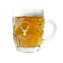 Personalised Stag Dimpled Beer Glass, thumbnail 5 of 5