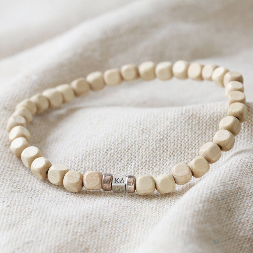 Personalised Men's Initial Bracelet By Lisa Angel