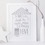 Personalised Family Quote House Print, thumbnail 4 of 6