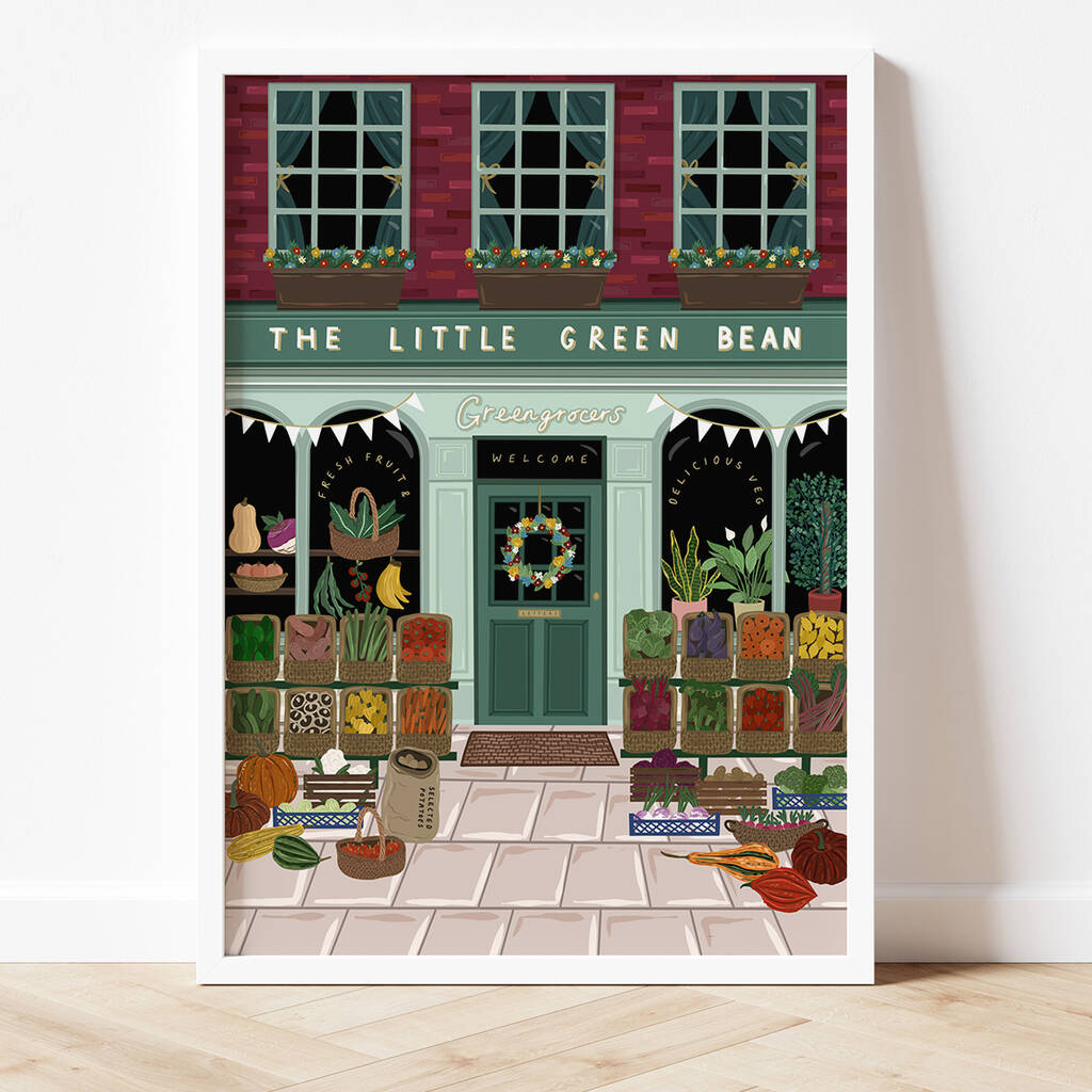 Greengrocers Shop Front Print, 1 of 3