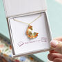 Gold Plated Pencil Shaving Necklace Teacher Gift, thumbnail 3 of 7