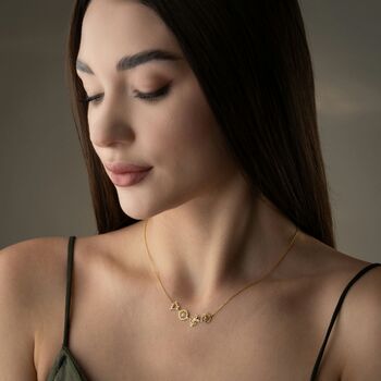 Personalised 'Family Bouquet' Birthstone Flower Necklace, 6 of 11