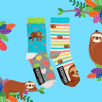 United Oddsocks Sloth It Ladies Gift Set, 5 of 6