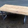 Reclaimed Industrial Drop Leaf Table, thumbnail 5 of 6