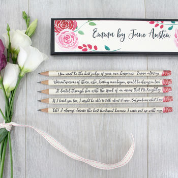 Emma Jane Austen Quote Pencils, 4 of 6
