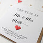 Personalised 1st Anniversary Card With Paper Heart, thumbnail 5 of 7