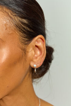 Silver Royal Freshwater Pearl Earrings, 11 of 12