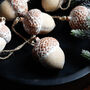 Six Wooden Acorn Baubles, thumbnail 2 of 4