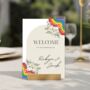 Gay Lesbian Rainbow Custom Wedding Welcome Sign/ Foam Board, thumbnail 4 of 5