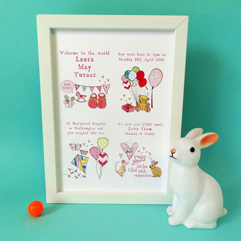Personalised New Baby Print, 2 of 8