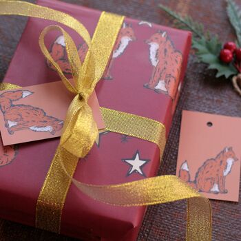 Woodland Fox Christmas Wrapping Paper, 2 of 5