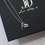 Double Silver Or Gold Swarovski Birthstone Necklace, thumbnail 3 of 5