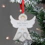 Personalised Memorial Angel Christmas Bauble, thumbnail 1 of 3